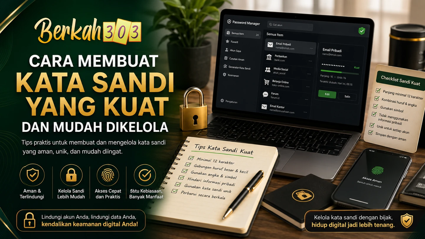 Cara Membuat Kata Sandi yang Kuat dan Mudah Dikelola