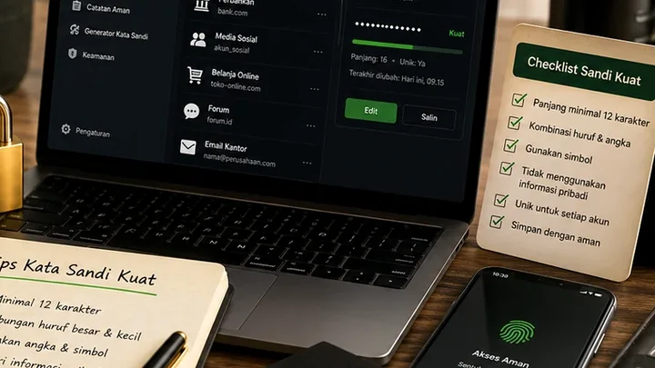 Cara Membuat Kata Sandi yang Kuat dan Mudah Dikelola